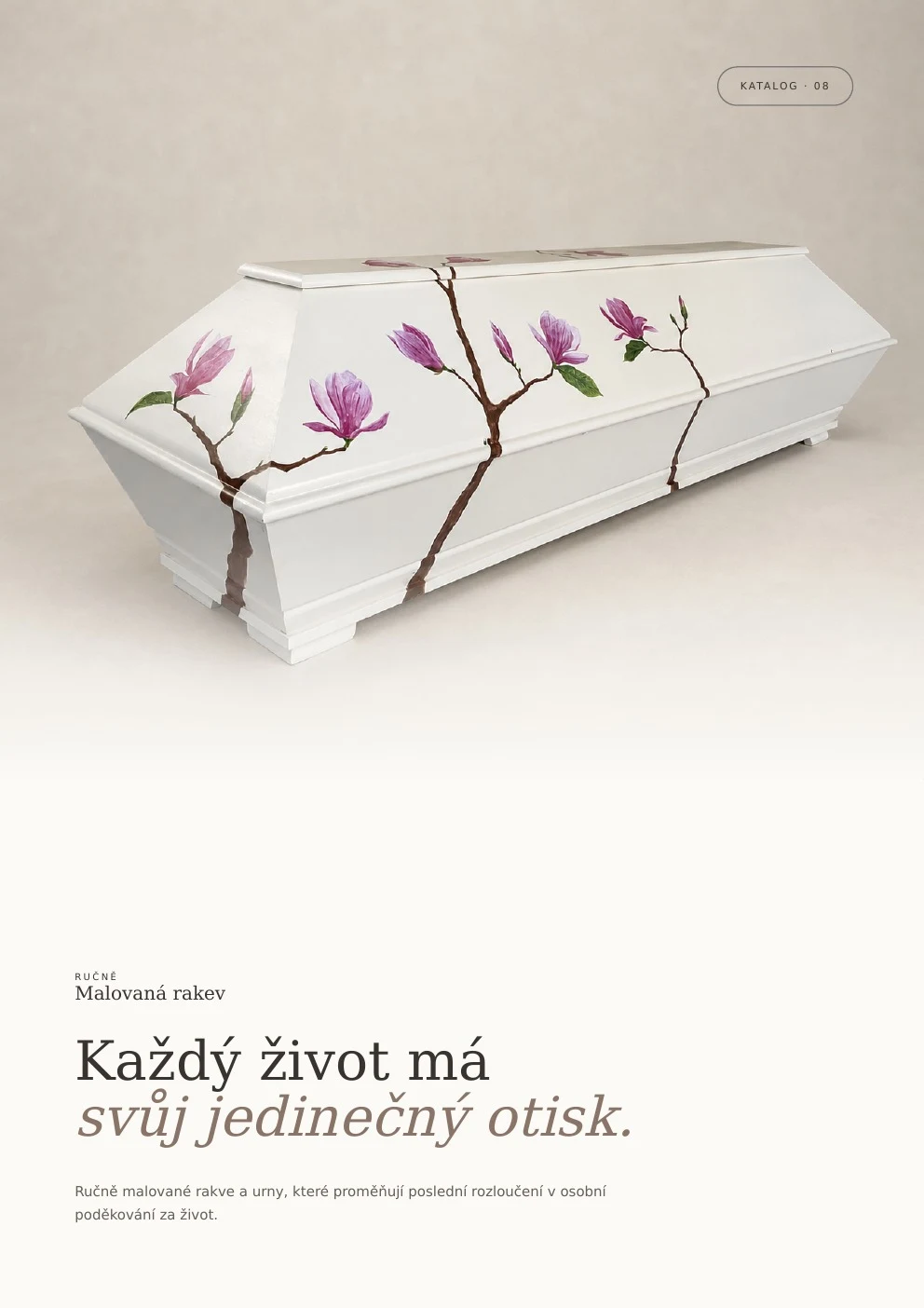 Titulní strana osmistránkového katalogu Vzdušné studio
