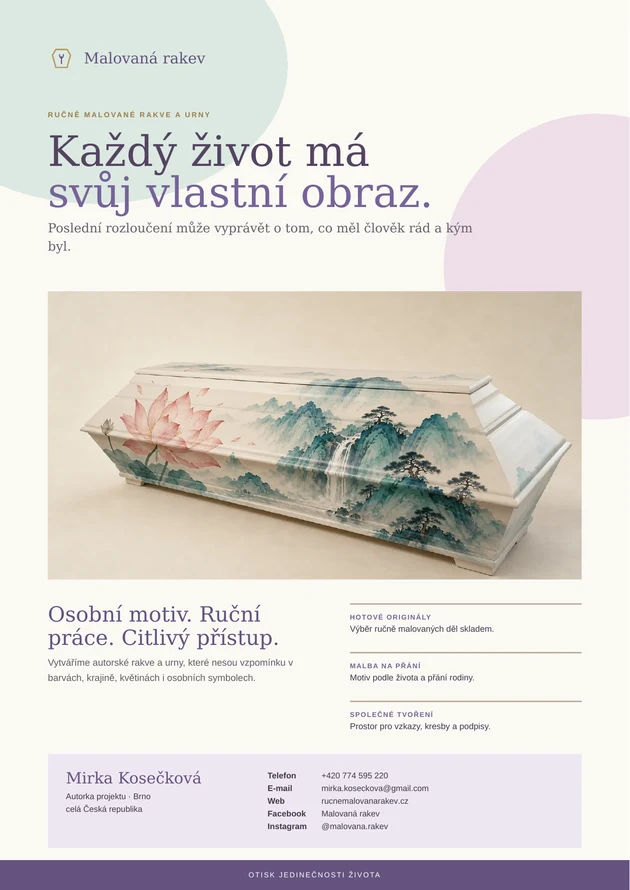 Náhled letáku Tichá krajina Malovaná rakev