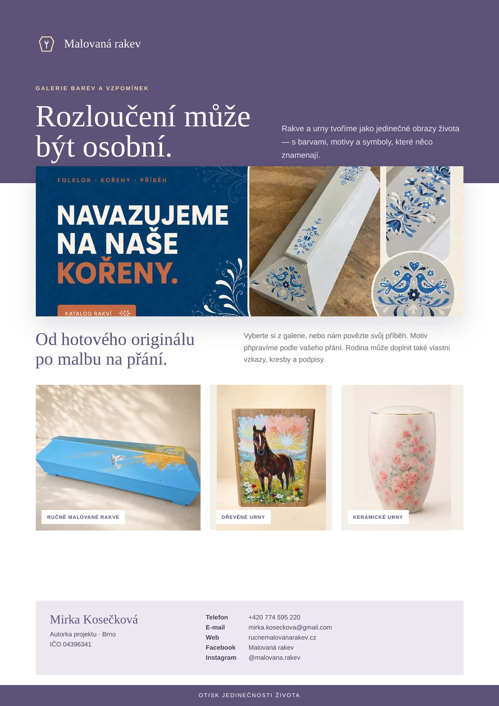 Náhled letáku Čistá galerie Malovaná rakev