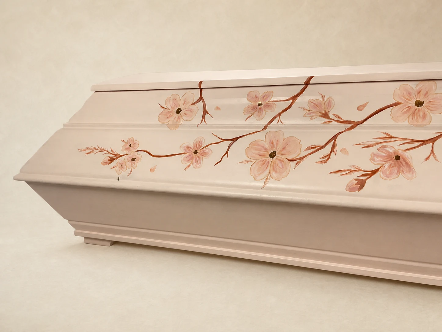 Sakura — boční detail rozkvetlé větve